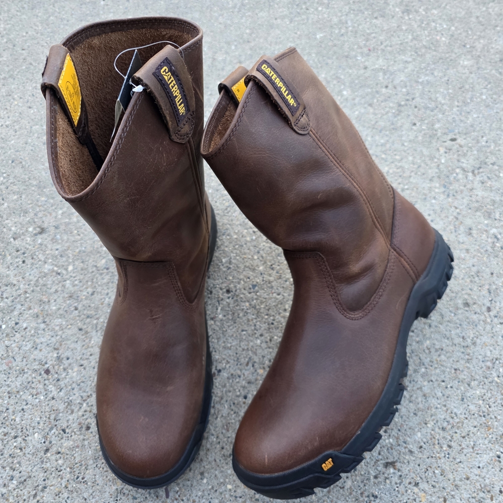 Caterpillar Men's Brown Leather  Size 11 Boots - Picture 3 of 14